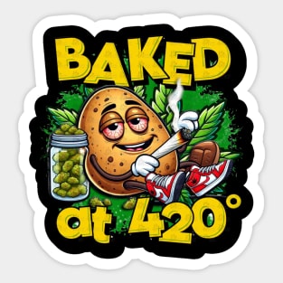 BAKED AT 420 - XTIAN DELA Sticker